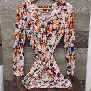 A.N.A Shirt floral long sleeve dress
